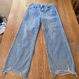 NY J Niyom Stylish Blue Wide-Leg Jeans. IICP